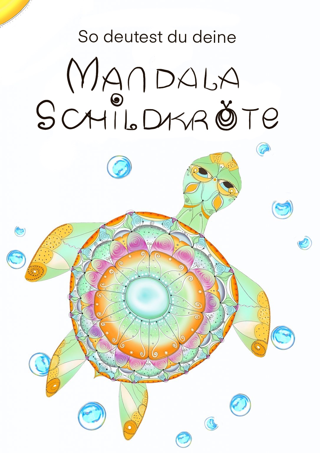 Mandala-Schildkröte malen – eine intuitive Malübung 🐢