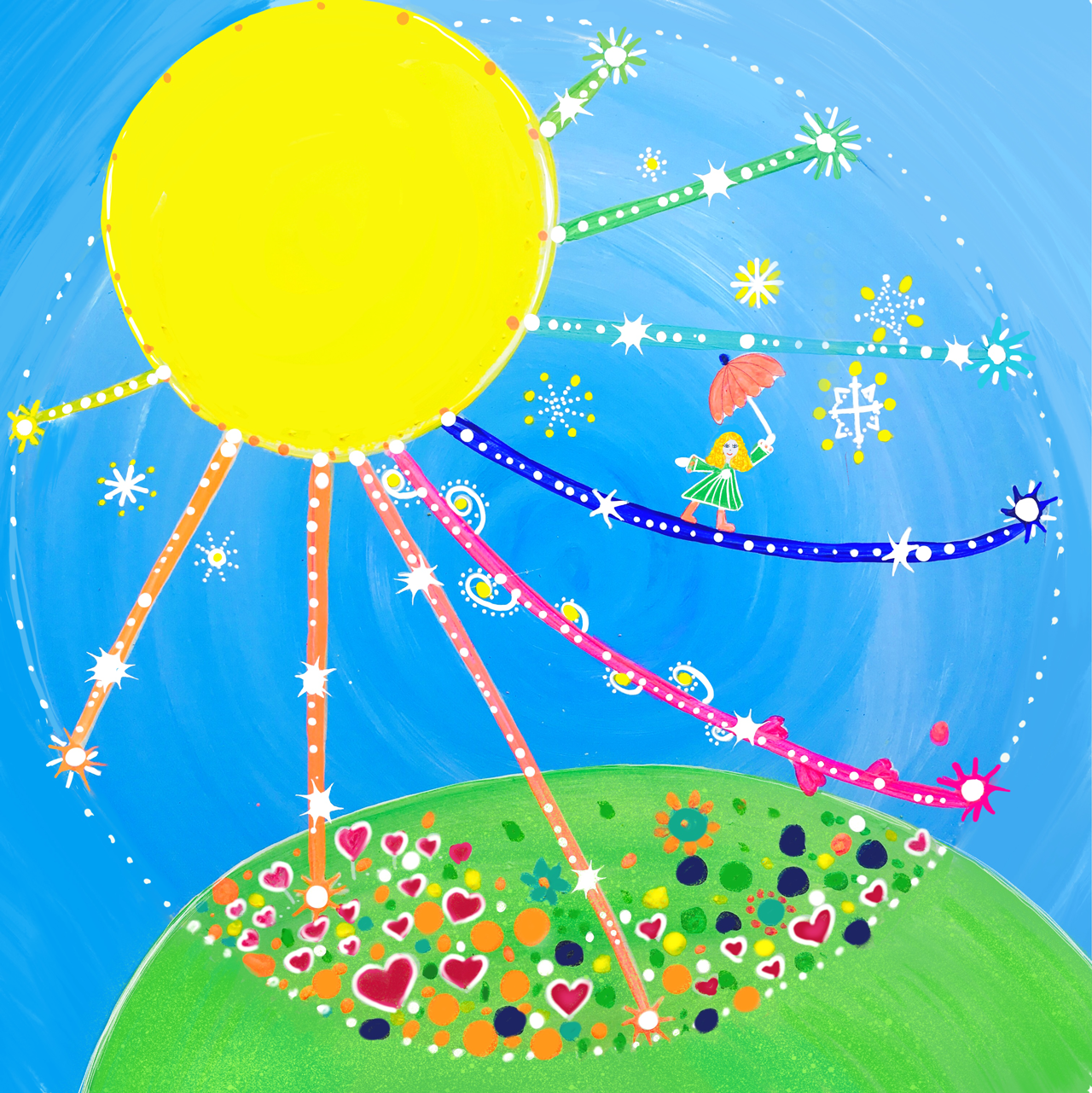 Innere Stärke malen – die Sonne in dir ☀️